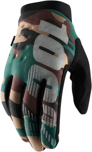100% Brisker Gloves - Camo - XL 10003-00008