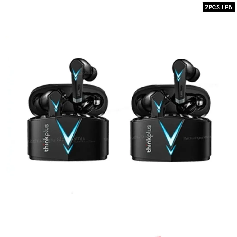 10pcs Wireless Bluetooth Gaming Stereo Surround Noise Cancelling Lp6 Earphones with Earbuds & Long Standby