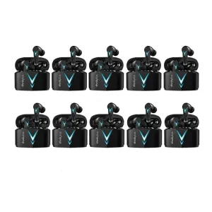 10pcs Wireless Bluetooth Gaming Stereo Surround Noise Cancelling Lp6 Earphones with Earbuds & Long Standby