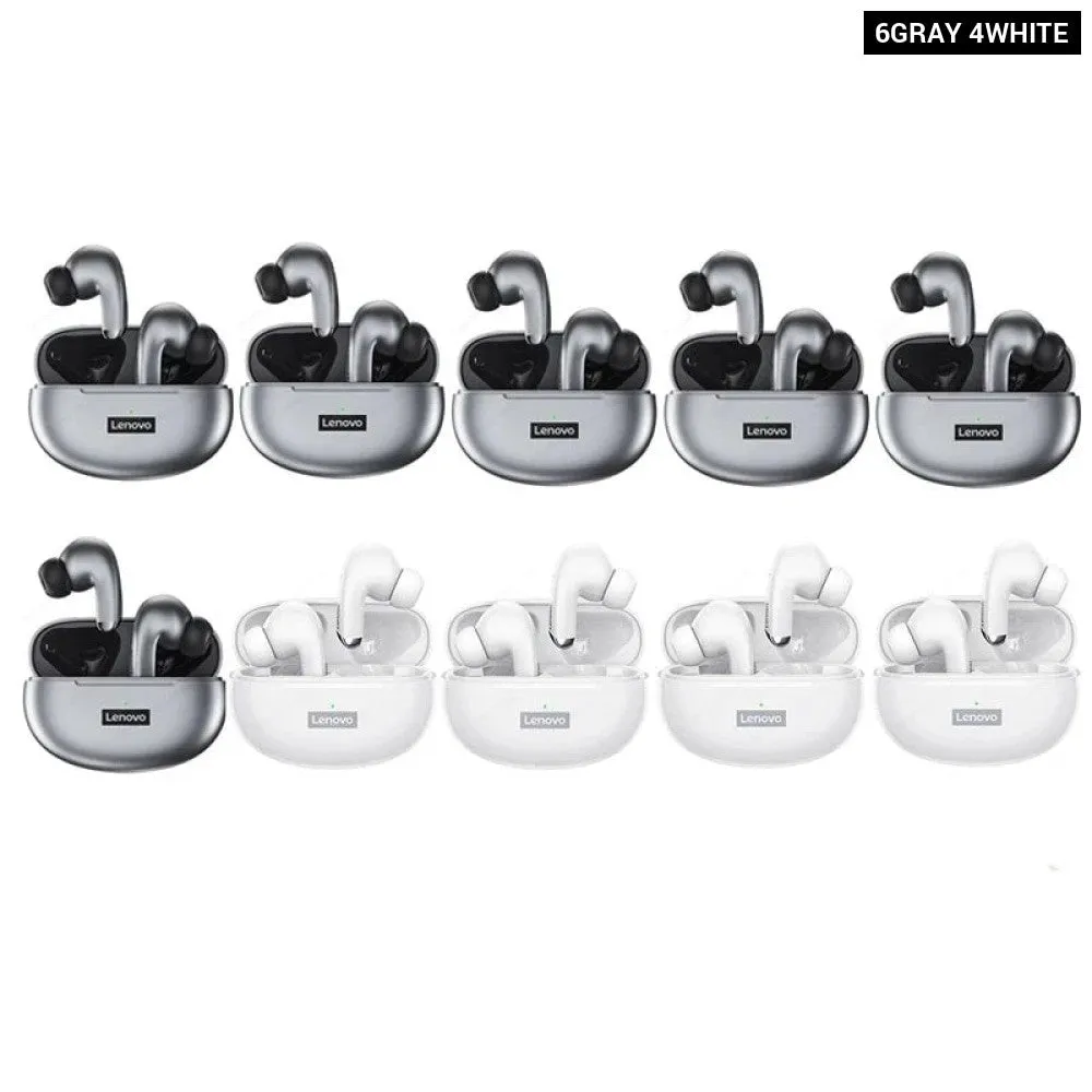 10pcs Wireless Bluetooth Hifi Music Lp5 Sports Waterproof Earphones with Mic & Earbuds