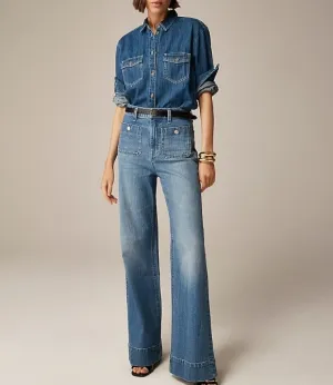 2025 Best Selling Jeans-42% OFFTummy Control Cropped Wide-Leg Jeans