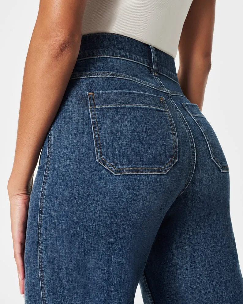 2025 Best Selling Jeans-42% OFFTummy Control Cropped Wide-Leg Jeans