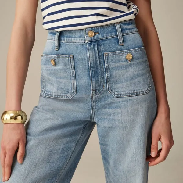 2025 Best Selling Jeans-42% OFFTummy Control Cropped Wide-Leg Jeans