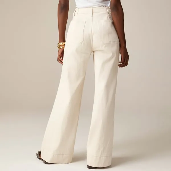 2025 Best Selling Jeans-42% OFFTummy Control Cropped Wide-Leg Jeans