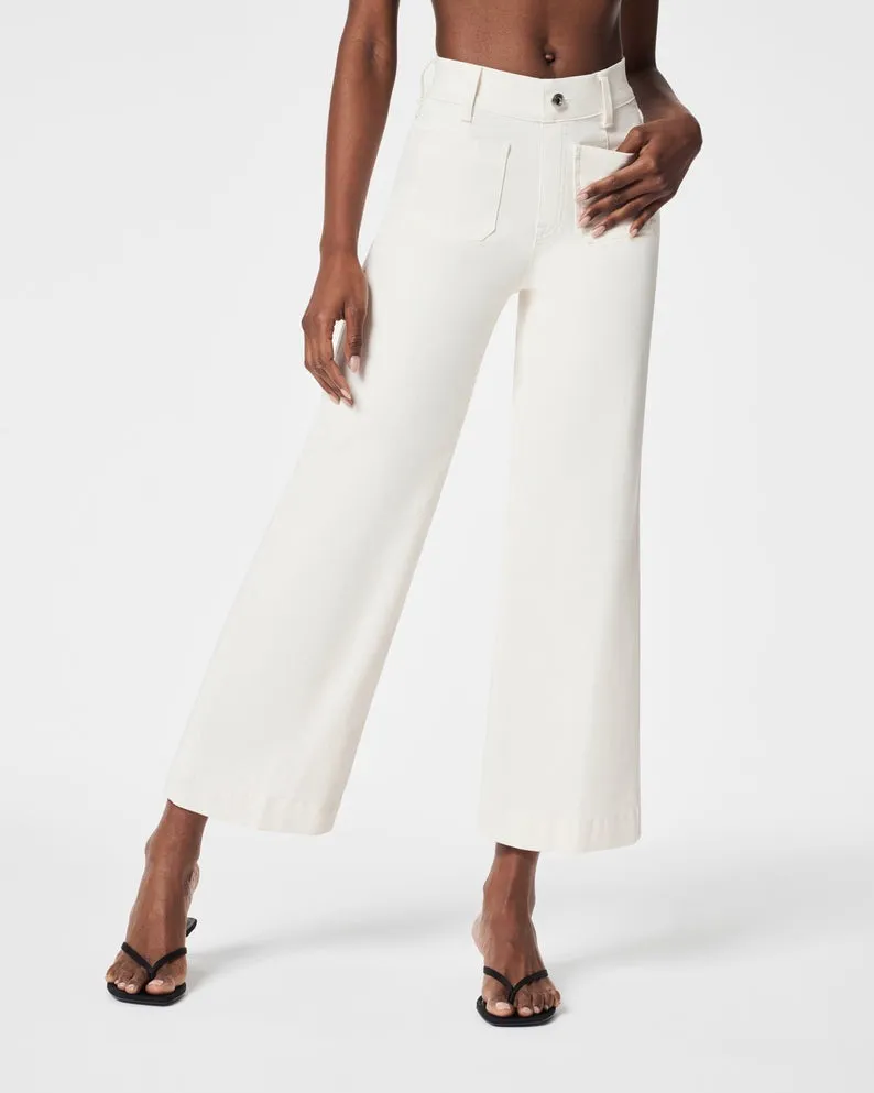 2025 Best Selling Jeans-42% OFFTummy Control Cropped Wide-Leg Jeans