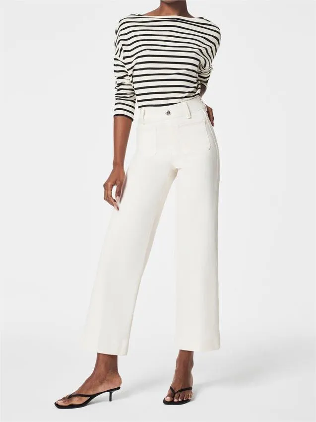 2025 Best Selling Jeans-42% OFFTummy Control Cropped Wide-Leg Jeans