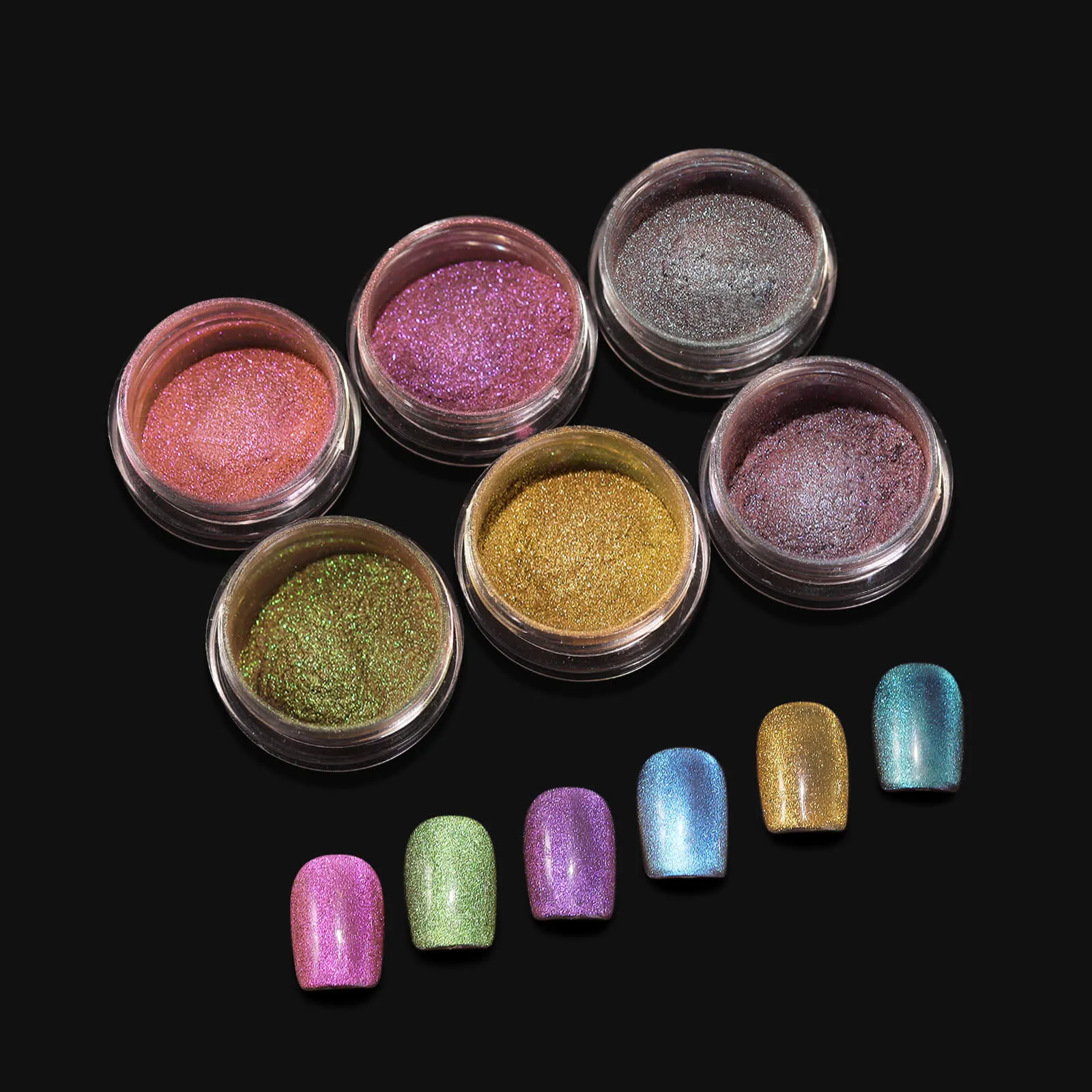 25pcs Cat Eye Pigment DIY Set