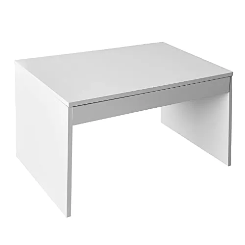 47" Wide White Entertainment Center Strong Durable Material TV Stand