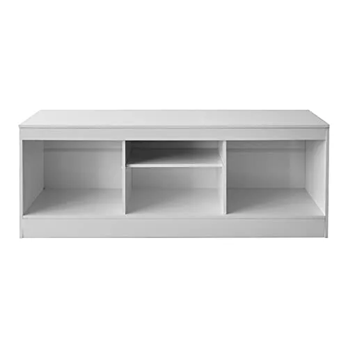 47" Wide White Entertainment Center Strong Durable Material TV Stand