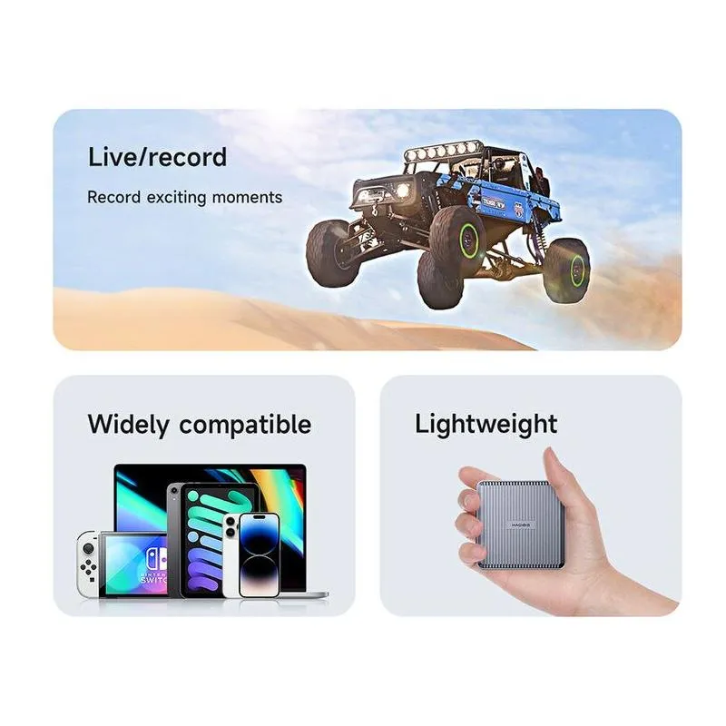 4K HDMI Video Capture Card with Loop Out - 1080P Game Recording and Live Streaming for Consoles and PC