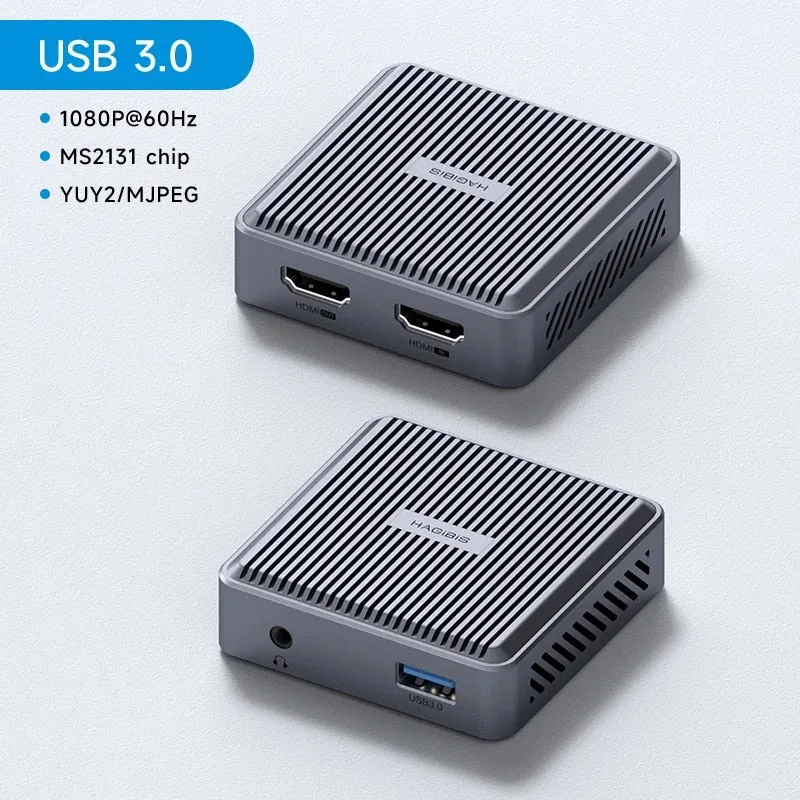4K HDMI Video Capture Card with Loop Out - 1080P Game Recording and Live Streaming for Consoles and PC