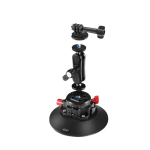 6 Camera Suction Mount with Ball Head and Magic Arm for Car/phone Air Pump Vacuum Cup