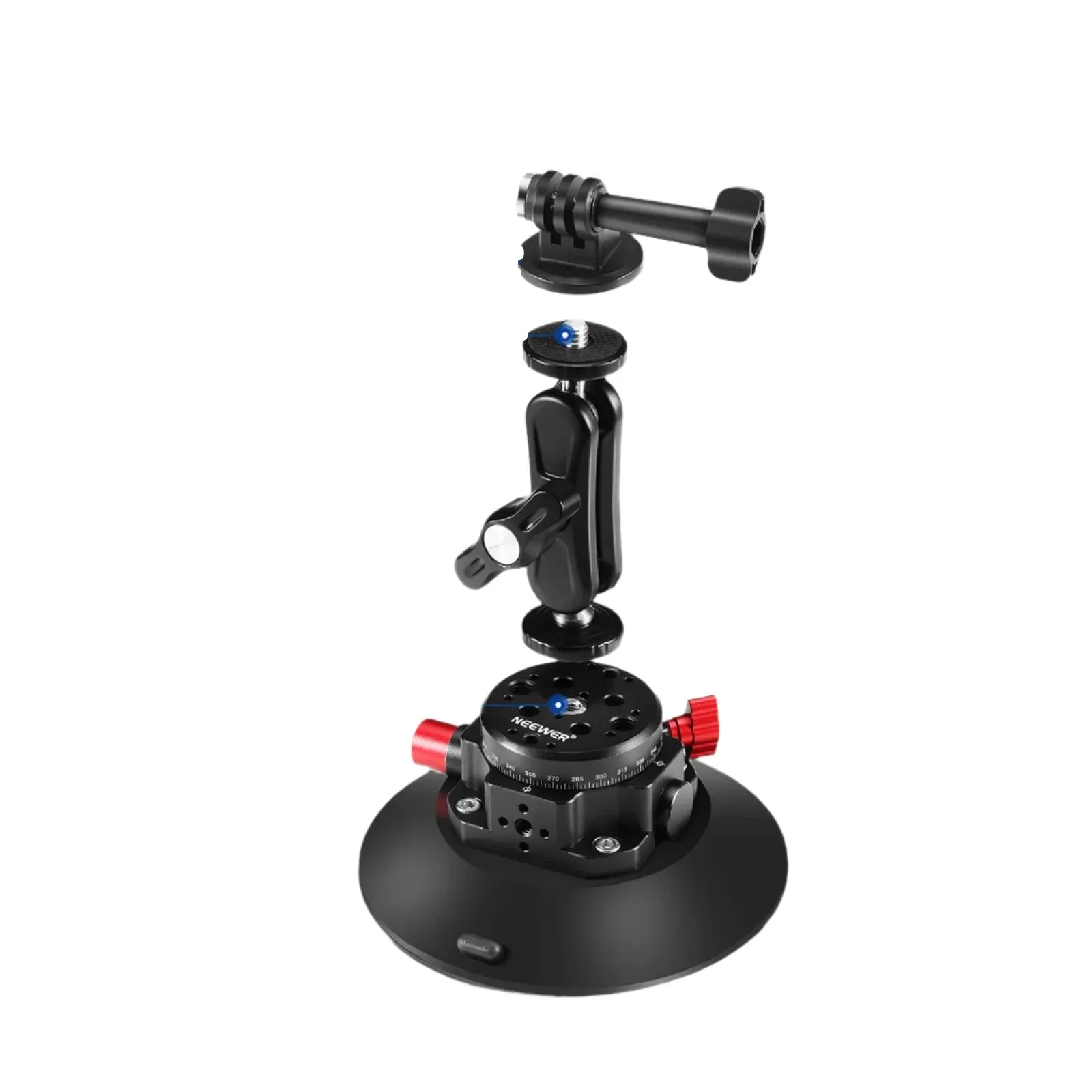 6 Camera Suction Mount with Ball Head and Magic Arm for Car/phone Air Pump Vacuum Cup