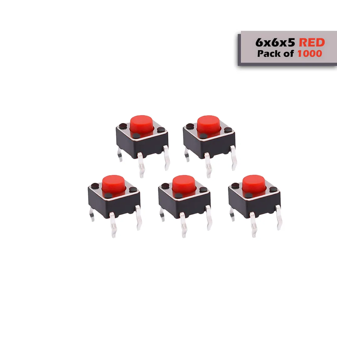6x6x5mm Mini Tactile Push Button Switch - 4Legs
