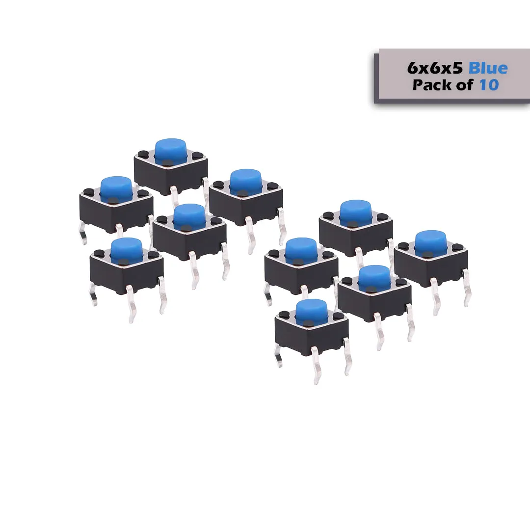 6x6x5mm Mini Tactile Push Button Switch - 4Legs