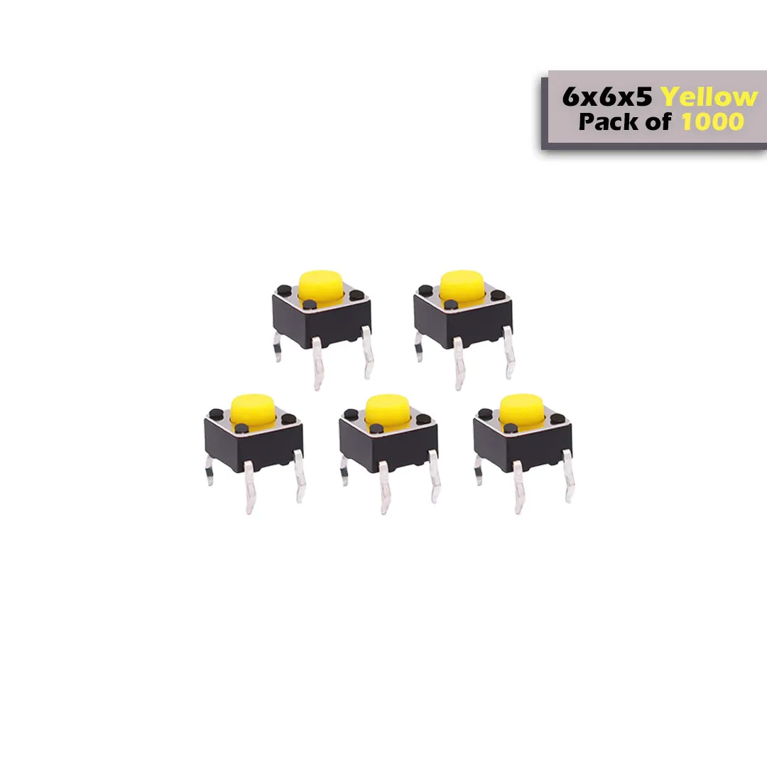 6x6x5mm Mini Tactile Push Button Switch - 4Legs