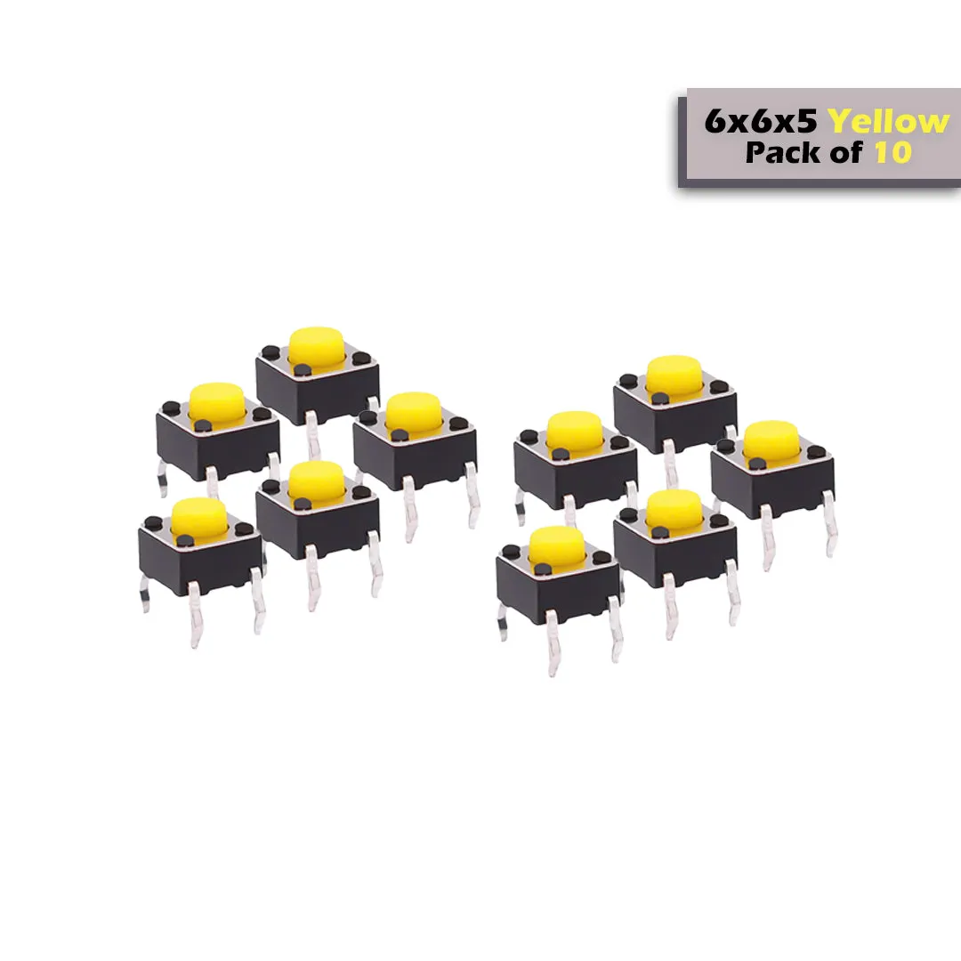 6x6x5mm Mini Tactile Push Button Switch - 4Legs