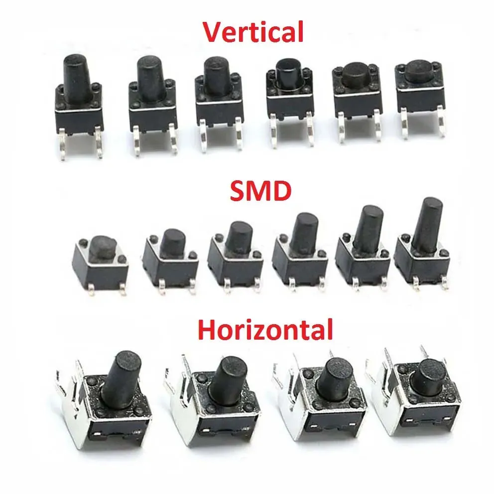 6x6x5mm Mini Tactile Push Button Switch - 4Legs