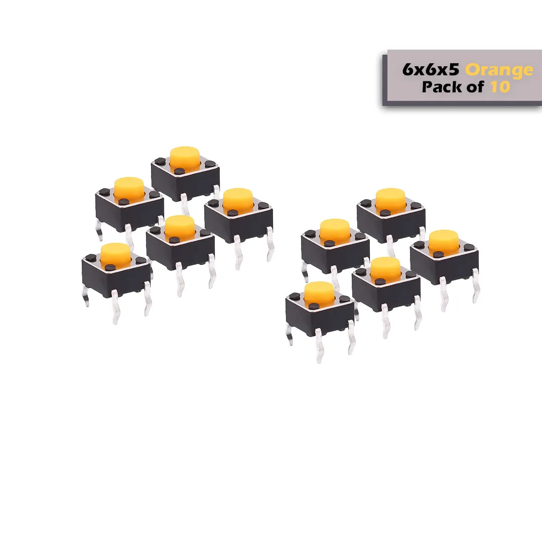 6x6x5mm Mini Tactile Push Button Switch - 4Legs