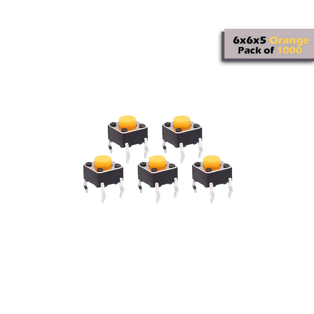 6x6x5mm Mini Tactile Push Button Switch - 4Legs