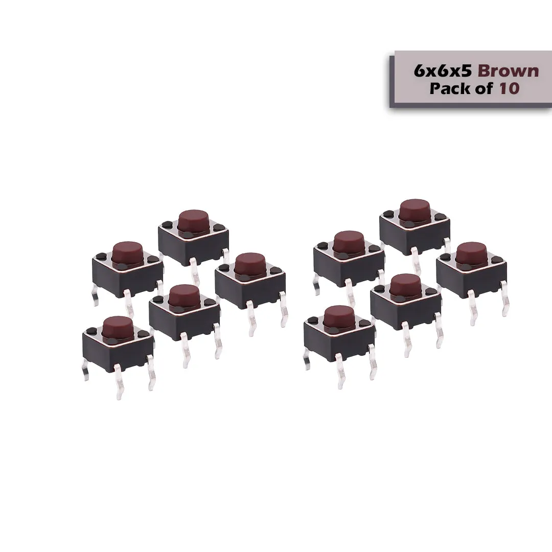 6x6x5mm Mini Tactile Push Button Switch - 4Legs