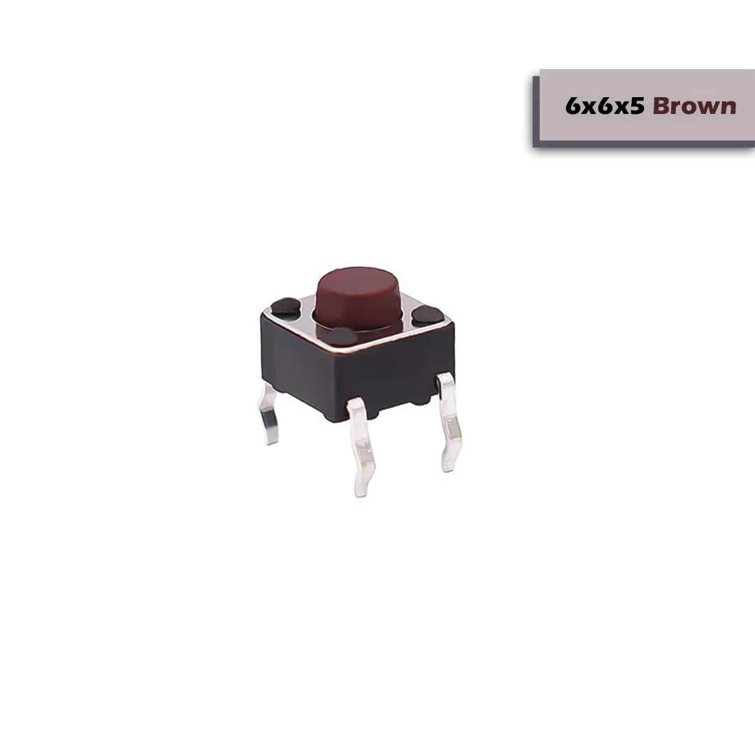 6x6x5mm Mini Tactile Push Button Switch - 4Legs