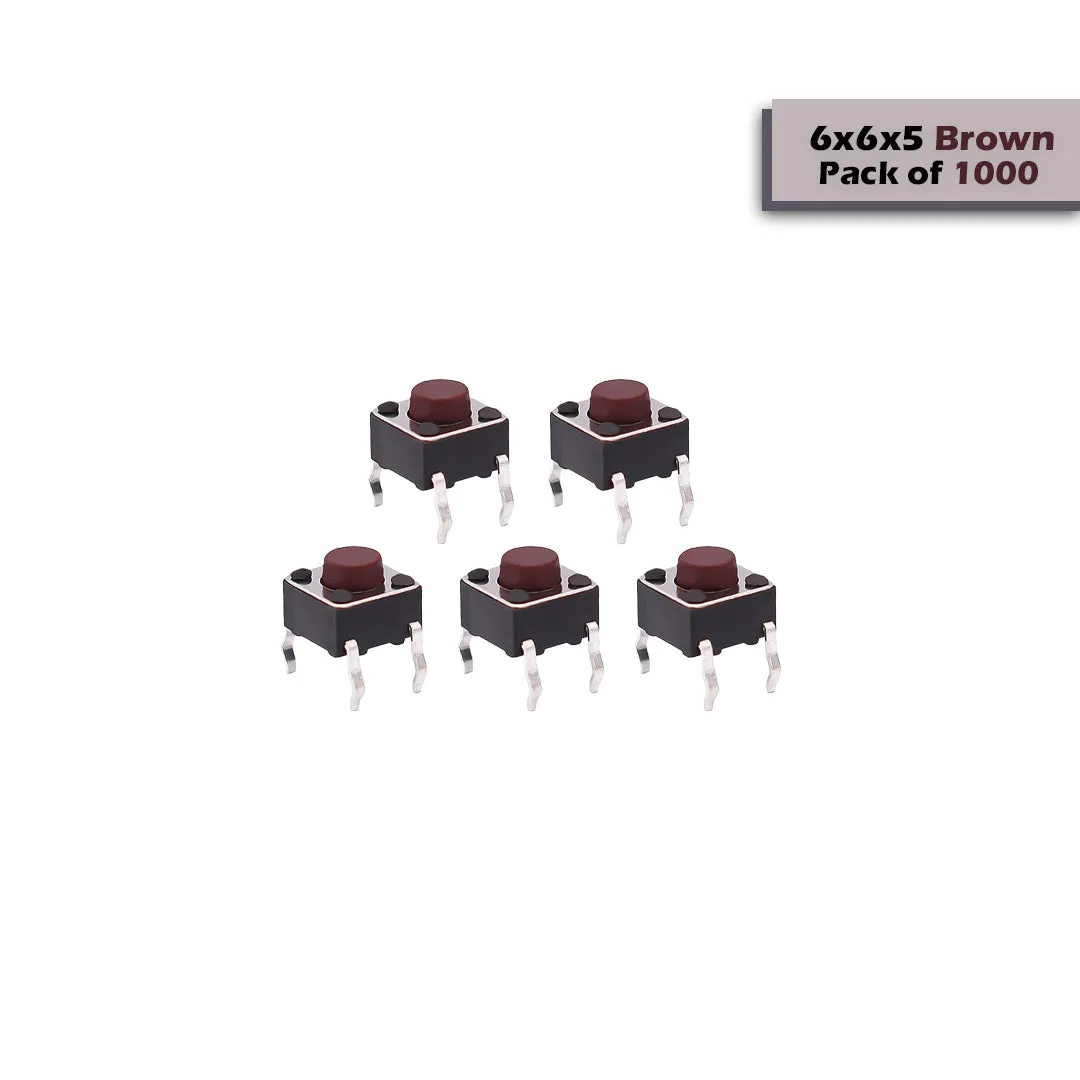 6x6x5mm Mini Tactile Push Button Switch - 4Legs