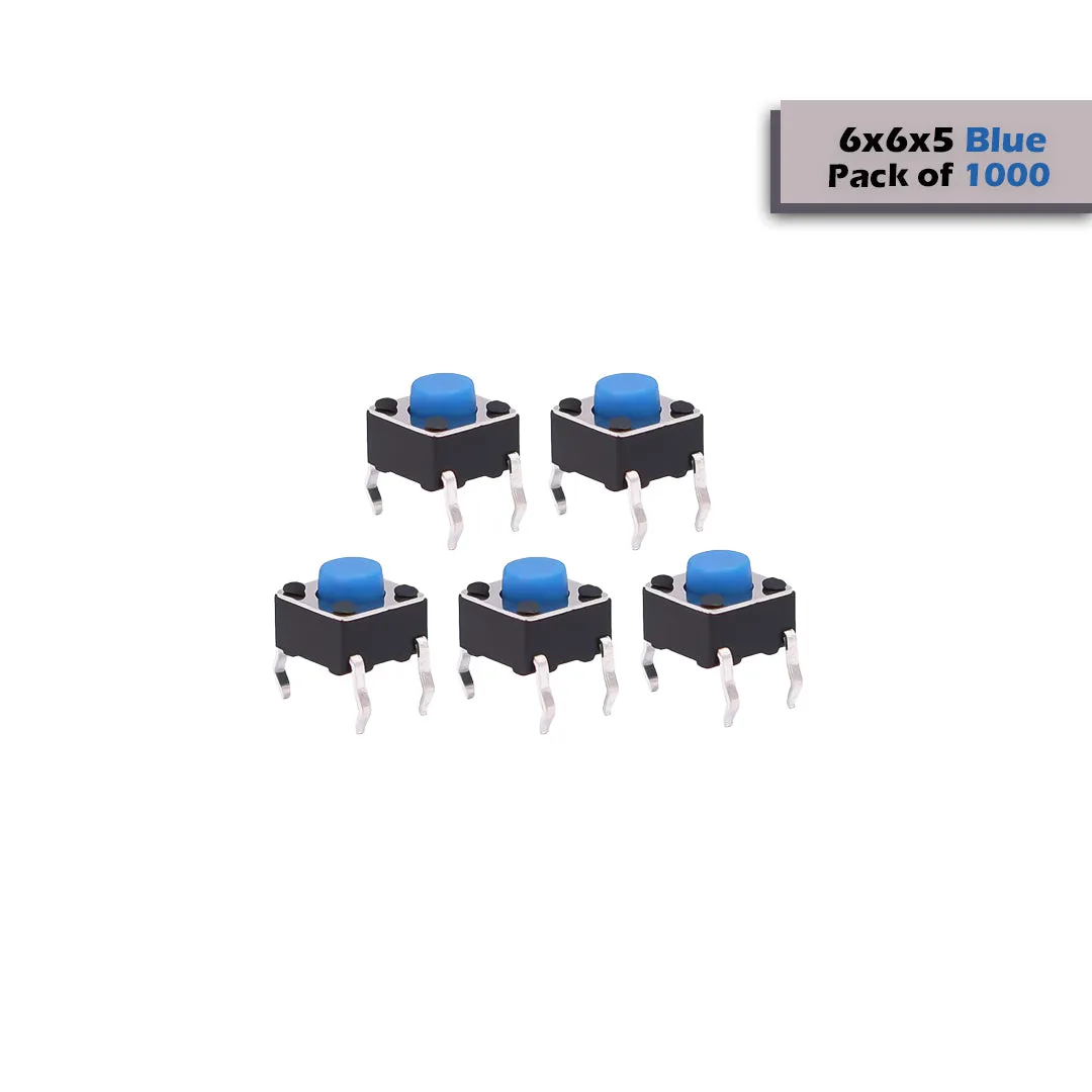 6x6x5mm Mini Tactile Push Button Switch - 4Legs