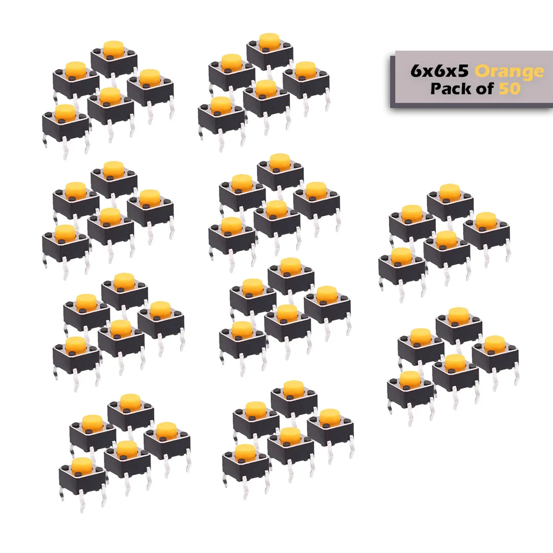 6x6x5mm Mini Tactile Push Button Switch - 4Legs