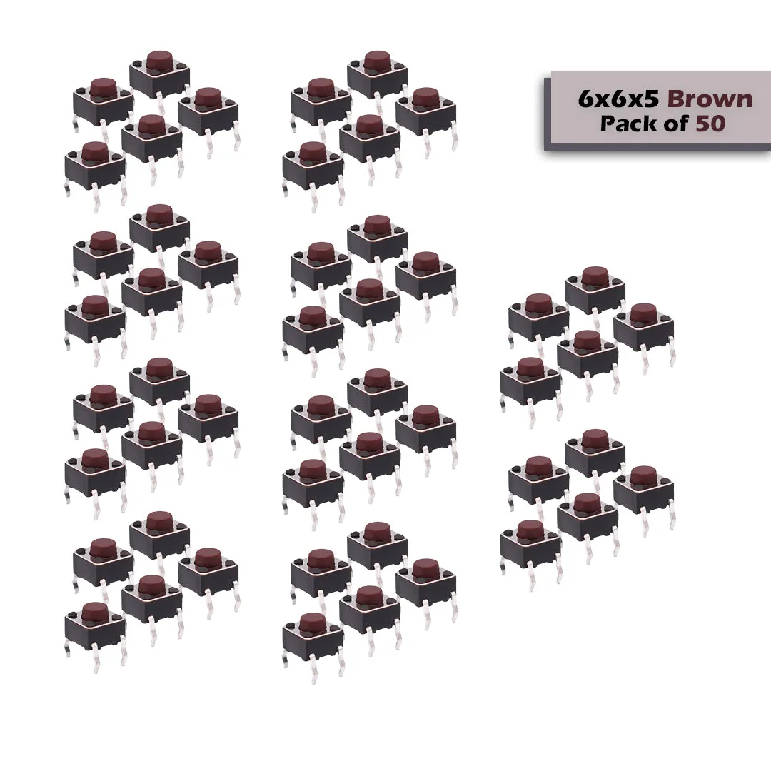 6x6x5mm Mini Tactile Push Button Switch - 4Legs