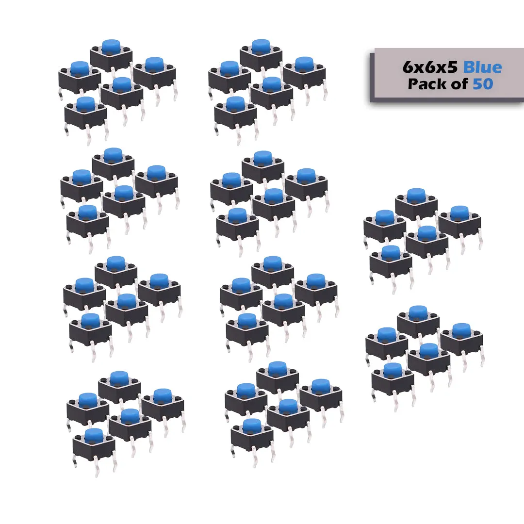 6x6x5mm Mini Tactile Push Button Switch - 4Legs