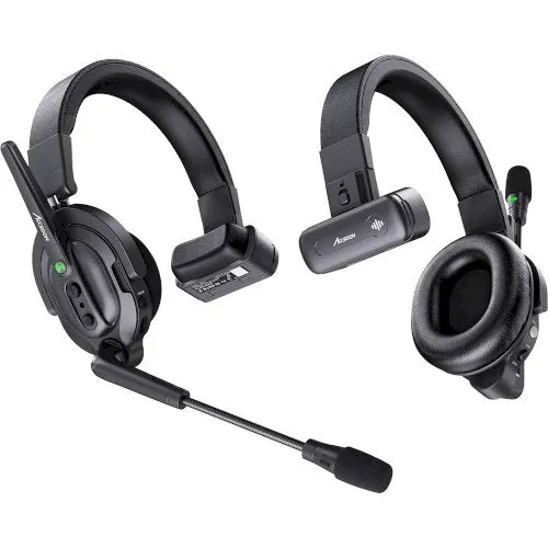 Accsoon COMO 1H2R Wireless Intercom Headset Kit (1 Host, 2 Remotes)