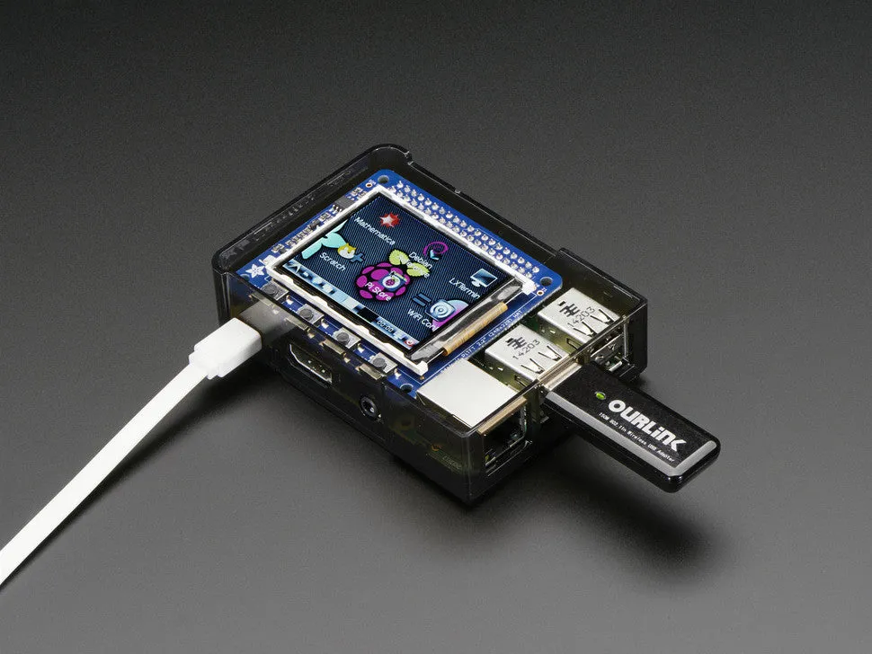 Adafruit PiTFT 2.2" HAT Mini Kit - 320x240 2.2" TFT - No Touch
