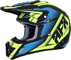 AFX FX-17 Helmet - Force - Matte Black/Green/Blue - 2XL 0110-5218