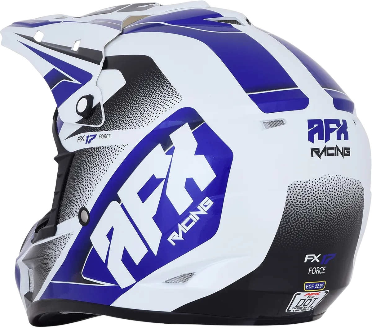 AFX FX-17 Helmet - Force - Pearl White/Blue - Small 0110-5238