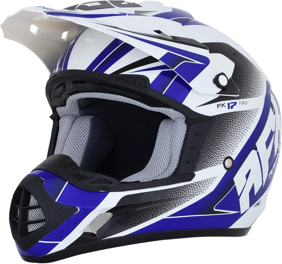 AFX FX-17 Helmet - Force - Pearl White/Blue - Small 0110-5238