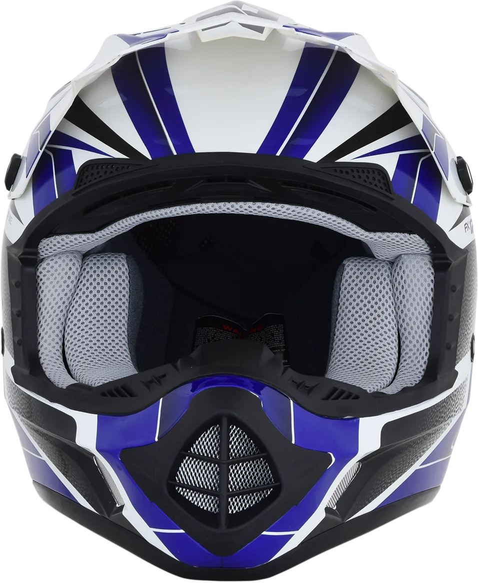 AFX FX-17 Helmet - Force - Pearl White/Blue - Small 0110-5238