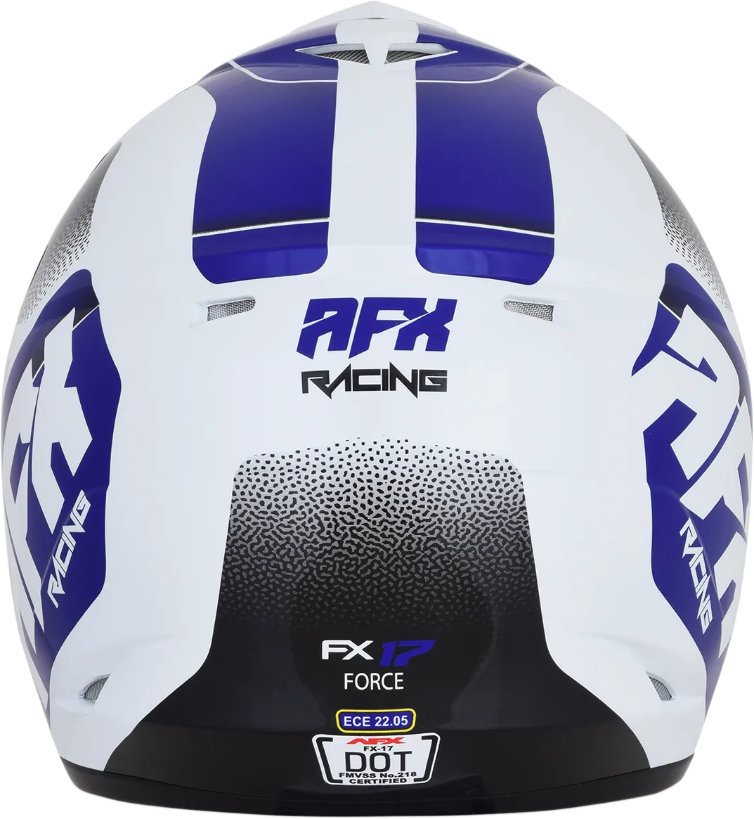 AFX FX-17 Helmet - Force - Pearl White/Blue - Small 0110-5238