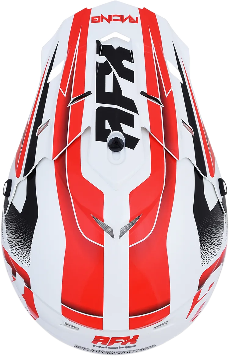 AFX FX-17 Helmet - Force - Pearl White/Red - XL 0110-5247