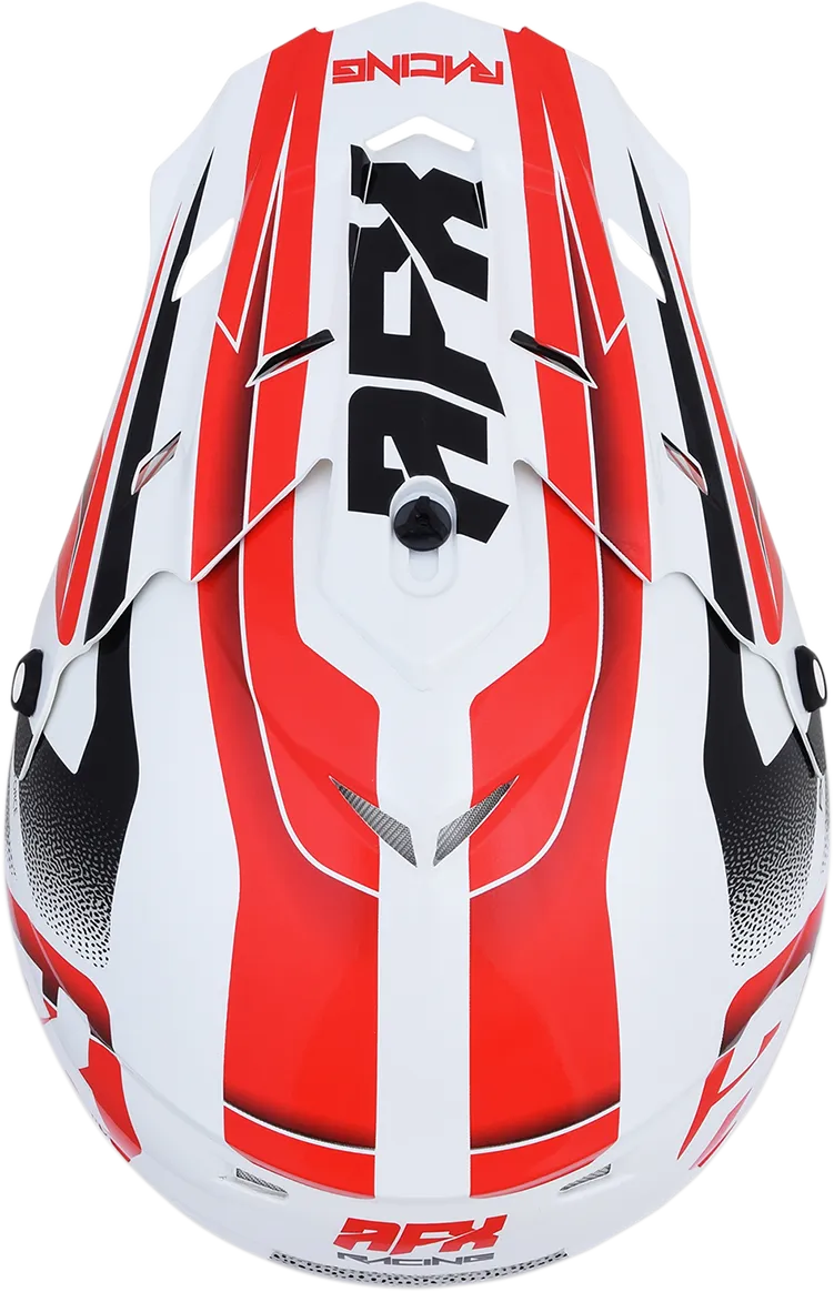 AFX Fx-17 Helmet - Force - Pearl White/Red - Xs 0110-5243