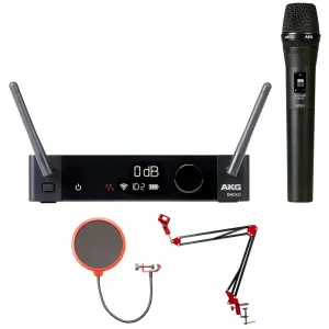 AKG Pro Audio DMS300 Digital Wireless Mic System, Vocal Set   Pop Filter   Arm Stand