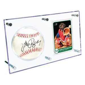Baseball & Card (35PT) Clear Flip Display Case