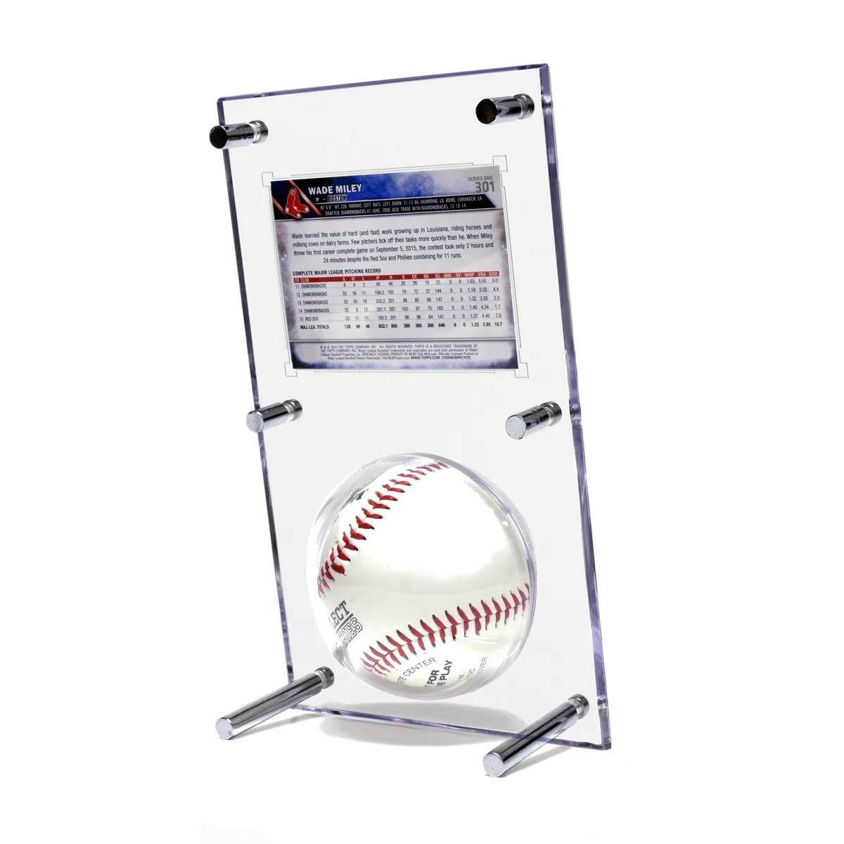 Baseball & Card (35PT) Clear Flip Display Case