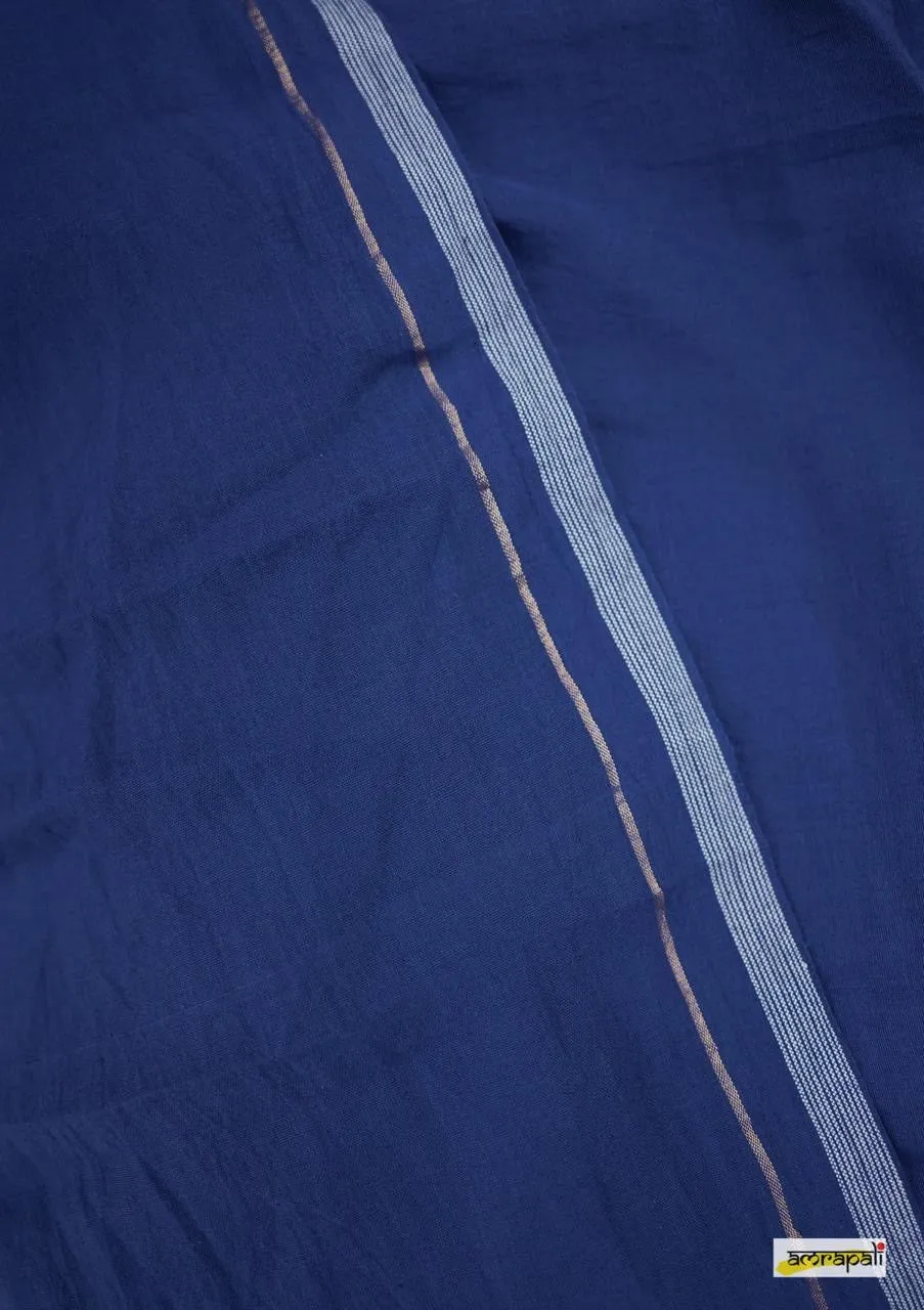Blue Cotton Handloom saree