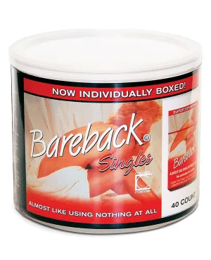 Contempo Bareback Condom Singles - Display of 40