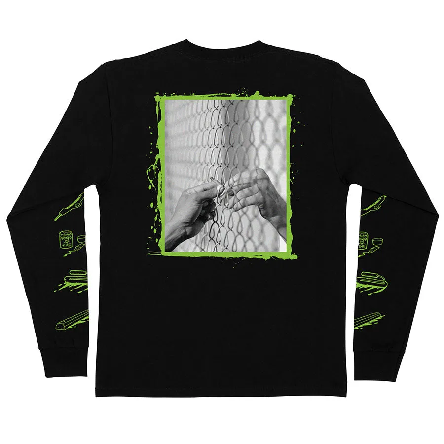 Creature Guest Capture L/S Mens Regular T-Shirt, Black