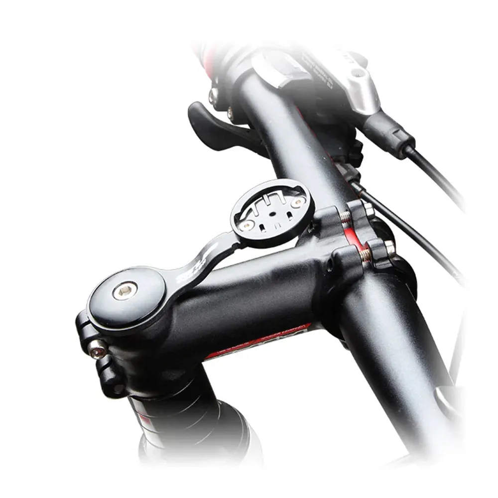 Cycling Bike Computer Mount Holder Out Front Carbon Fiber Bike Speedometer Holder with Camera Adapter and Flashlight Holder