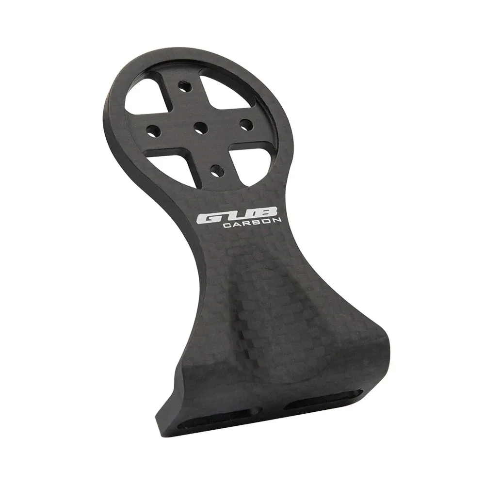 Cycling Bike Computer Mount Holder Out Front Carbon Fiber Bike Speedometer Holder with Camera Adapter and Flashlight Holder