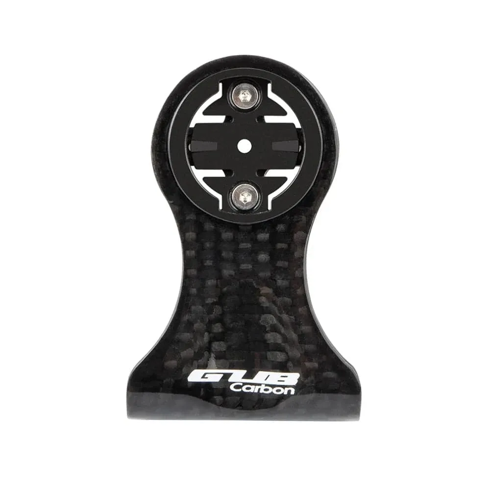 Cycling Bike Computer Mount Holder Out Front Carbon Fiber Bike Speedometer Holder with Camera Adapter and Flashlight Holder