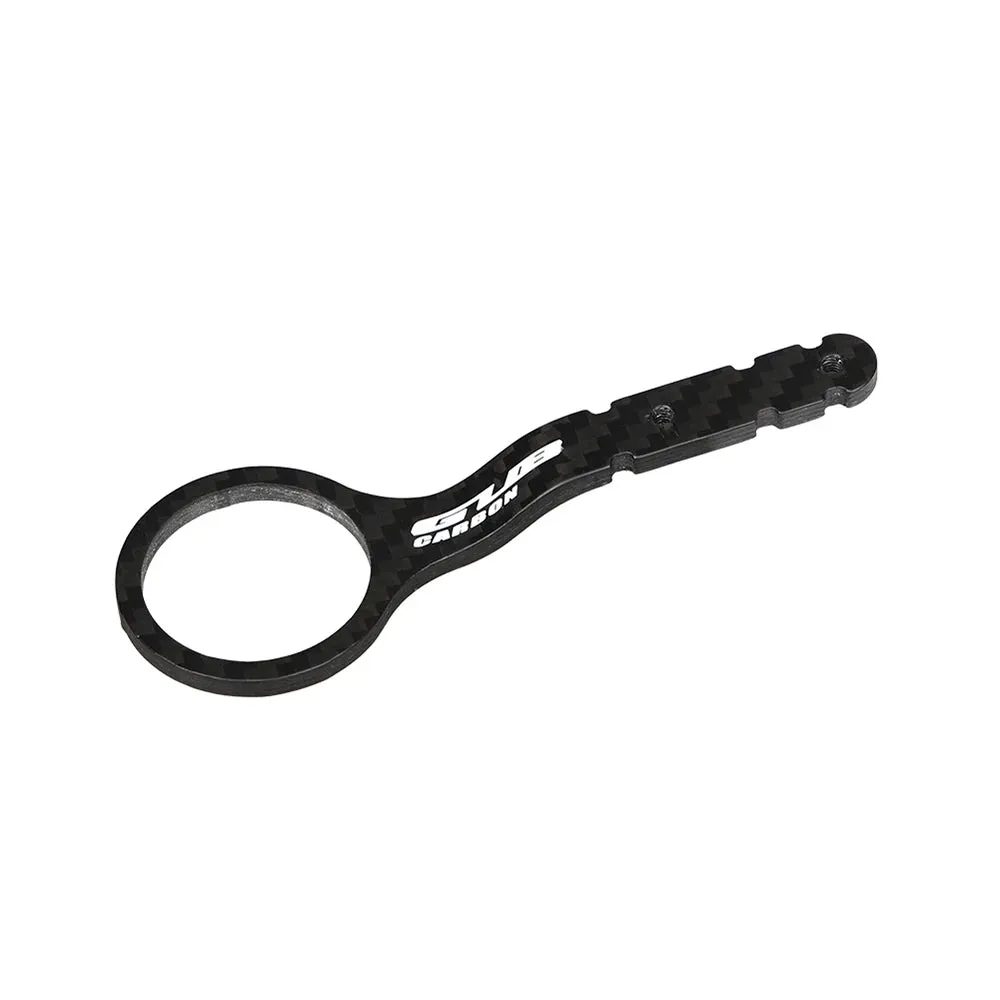 Cycling Bike Computer Mount Holder Out Front Carbon Fiber Bike Speedometer Holder with Camera Adapter and Flashlight Holder